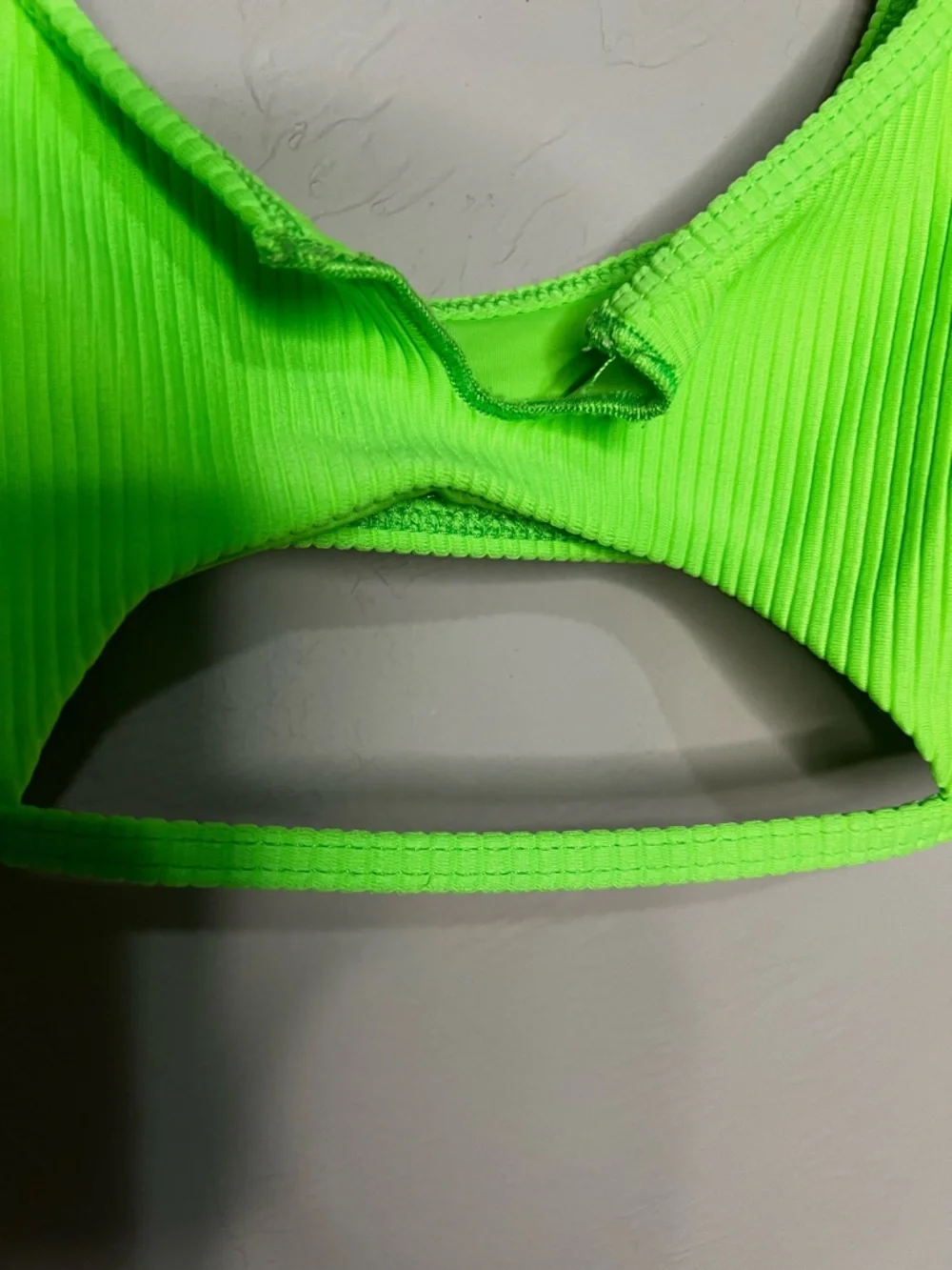 Frankie’s Cole Bright Green Top X Shea Luxe Purple Hip Hugger Bikini 2 Piece Set
